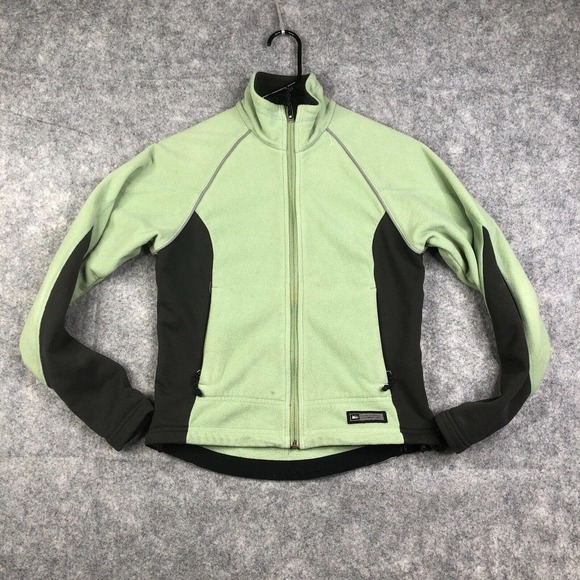 REI Jacket Women's XS Fleece Full zip Light Green Casual Outdoor Active Pockets - Picture 1 of 7